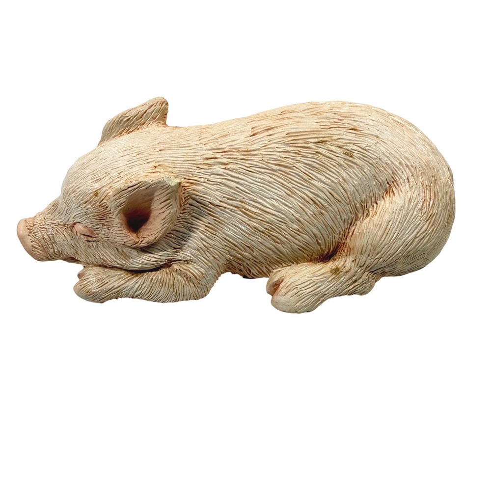 Vintage 1986 Sandicast Lil Snoozers Piglet Pink Figurine C70 Sandra Brue USA 4"